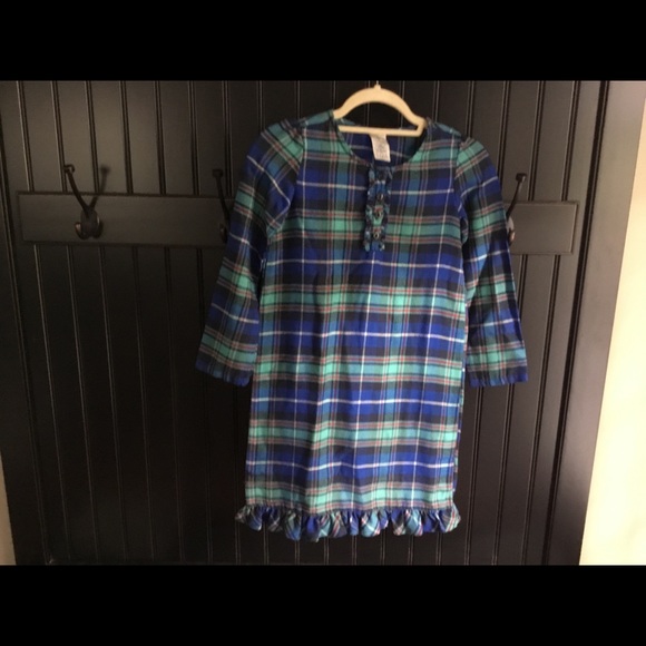 Lands' End Other - Lands End plaid polyester nightgown Girls 8
